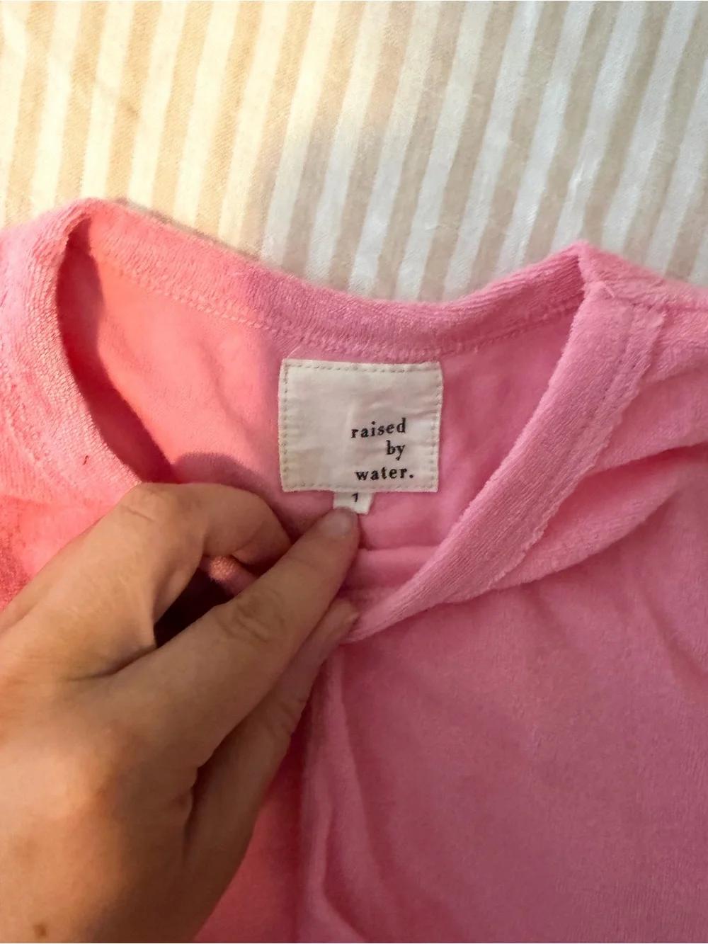 Pink Kids Matching Terry Two-Piece Set